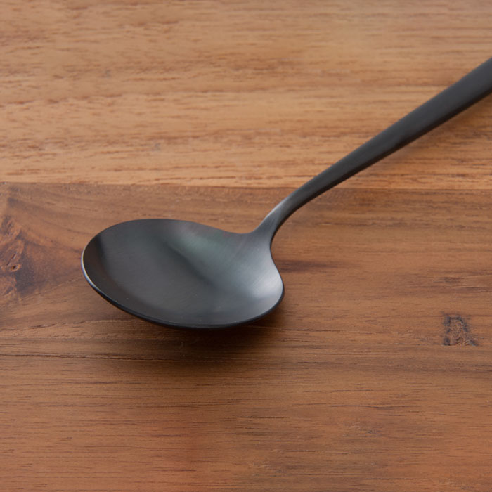 【正規品】クチポール　ムーン　ブラック　テーブルスプーン　/　Cutipol　MOON