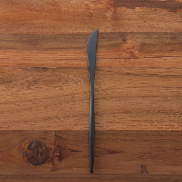 【正規品】クチポール　ムーン　ブラック　デザートナイフ　/　Cutipol　MOON