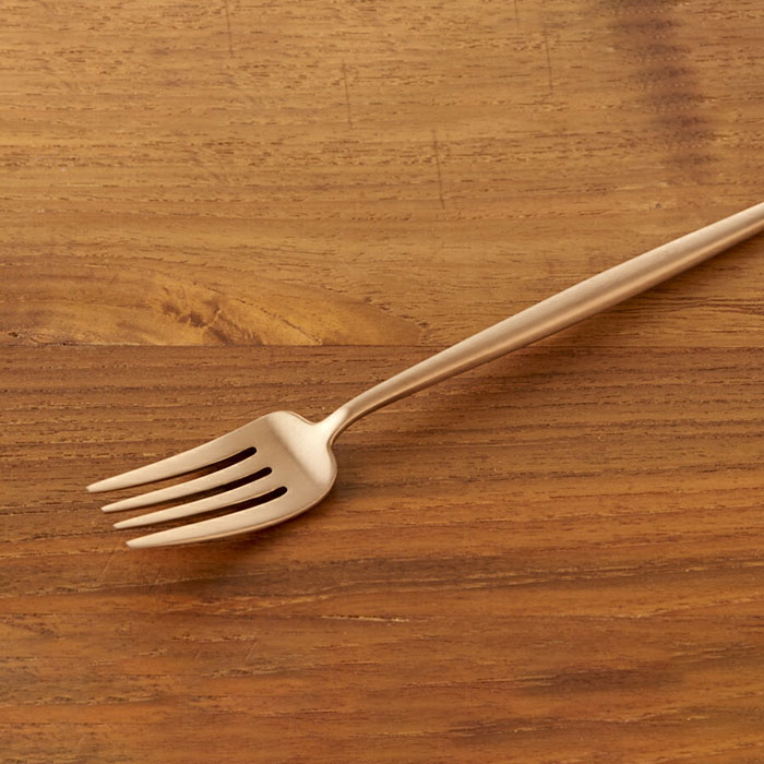 【正規品】クチポール　ムーン　アンバーゴールド　デザートフォーク　/　Cutipol　MOON　□