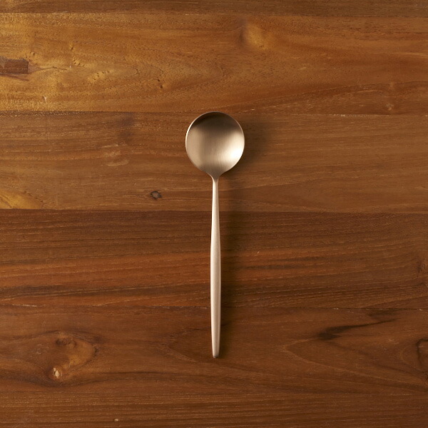 【正規品】クチポール　ムーン　アンバーゴールド　デザートスプーン　/　Cutipol　MOON　□