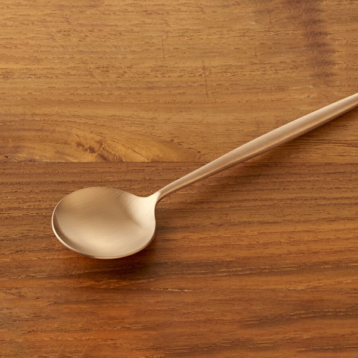 【正規品】クチポール　ムーン　アンバーゴールド　デザートスプーン　/　Cutipol　MOON　□