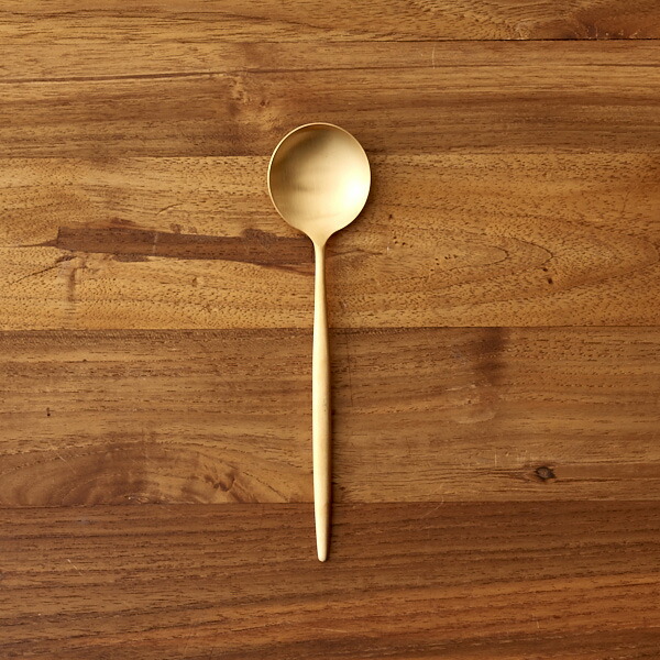 【正規品】クチポール　ムーン　ゴールド　デザートスプーン　/　Cutipol　MOON