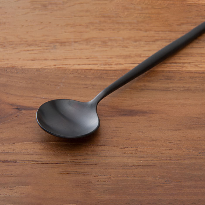 【正規品】クチポール　ムーン　ブラック　ティースプーン　/　Cutipol　MOON