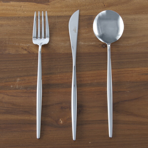 【正規品】■クチポール　ムーン　ミラー　ディナーセット　3PCS　（箱なし）　/　Cutipol　MOON