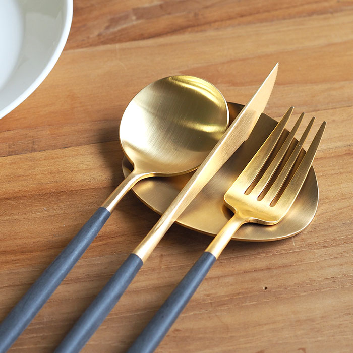 【正規品】クチポール　カトラリーレスト　ゴールド　/　Cutipol