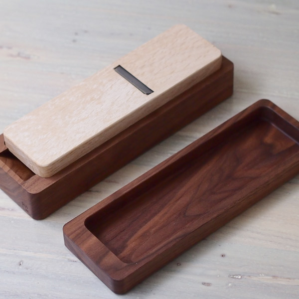 台屋　鰹節削り器　別注青紙×ウォルナット