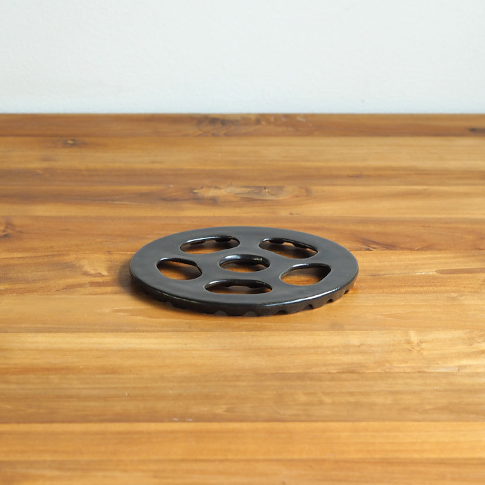 ちいさな五徳　ガスコンロ用　黒