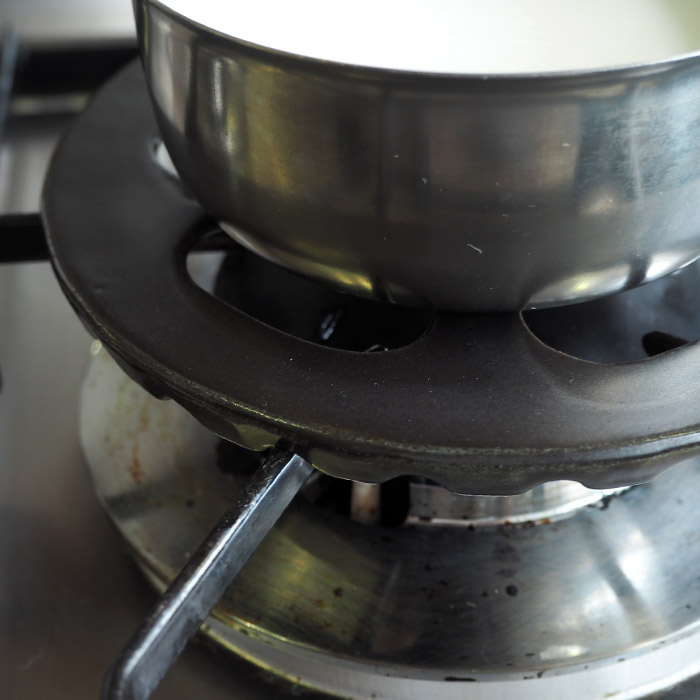 ちいさな五徳　ガスコンロ用　黒