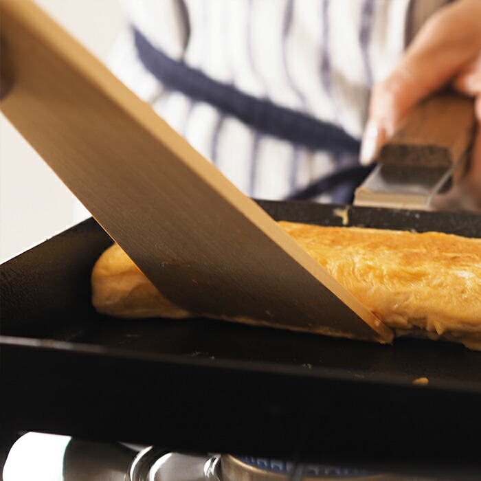 【プロキッチンオリジナル】いちょうの三角木べら　大　/　PROKITCHEN