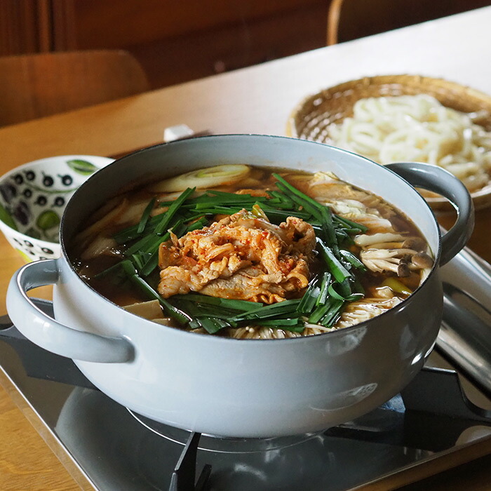 野田琺瑯×天一印　LUKE（ルーク） 浅型キャセロール 25cm　グレー