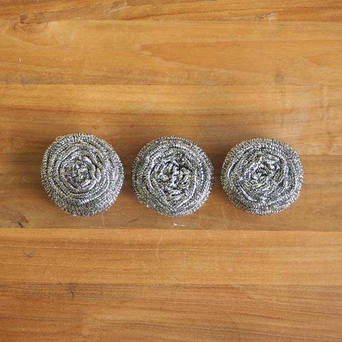 日本製のステンレスたわし　３個入