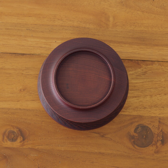 我戸幹男商店　欅　加飾取椀　ビリ筋　Red