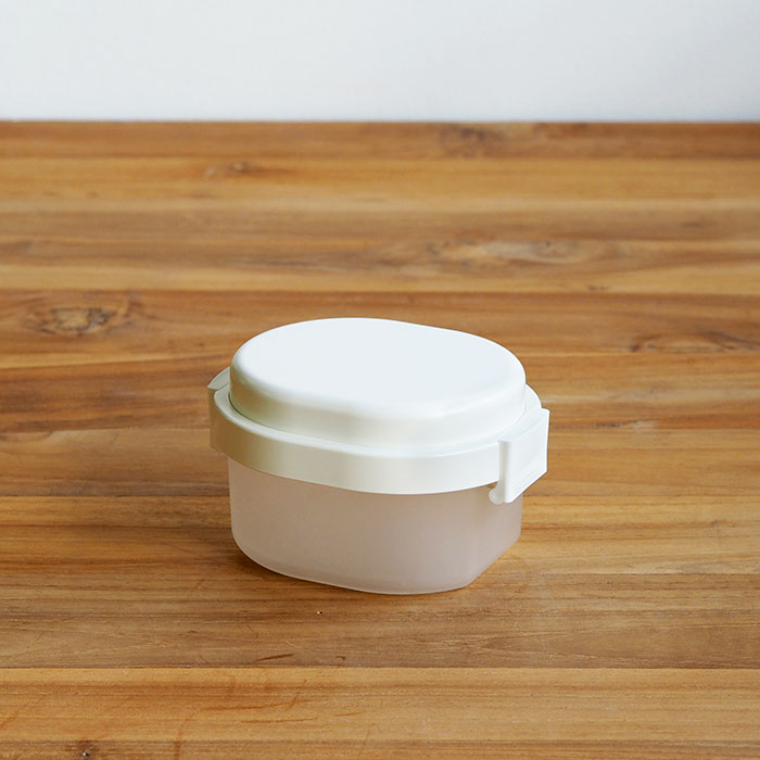 ジェルクール　plus　ドーム　S　300ml　クリアランチボックス　ミルクホワイト　/　GEL-COOL