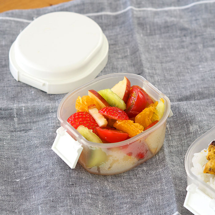 ジェルクール　plus　ドーム　S　300ml　クリアランチボックス　ミルクホワイト　/　GEL-COOL