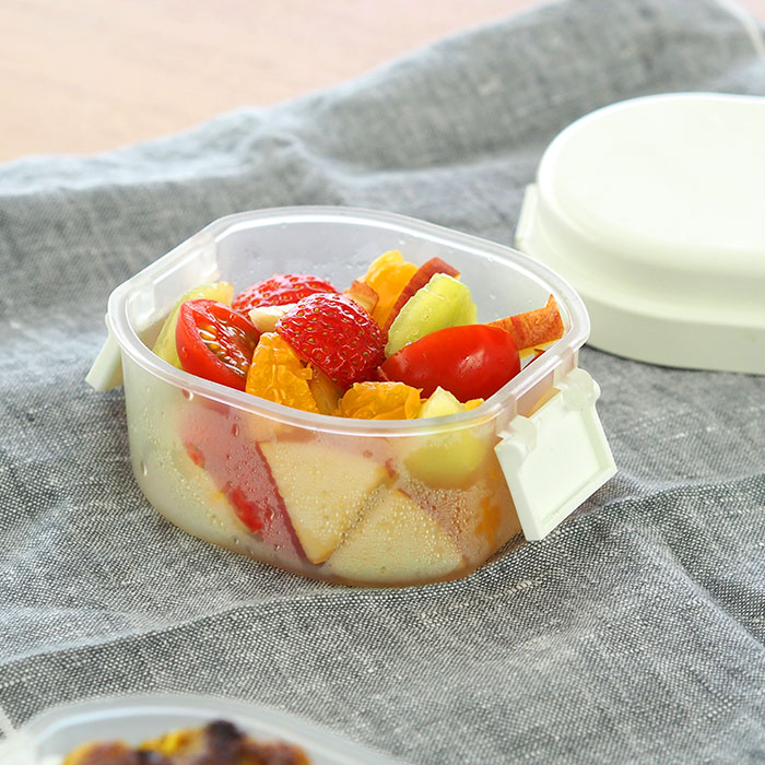 ジェルクール　plus　ドーム　S　300ml　クリアランチボックス　ミルクホワイト　/　GEL-COOL