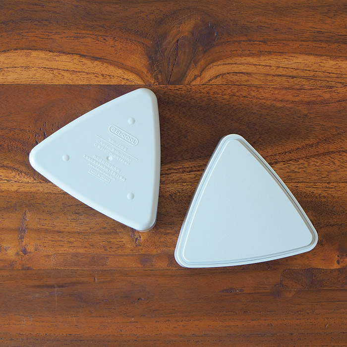 ジェルクール　triangle　おにぎりケース　オイスターグレー　/　GEL-COOL