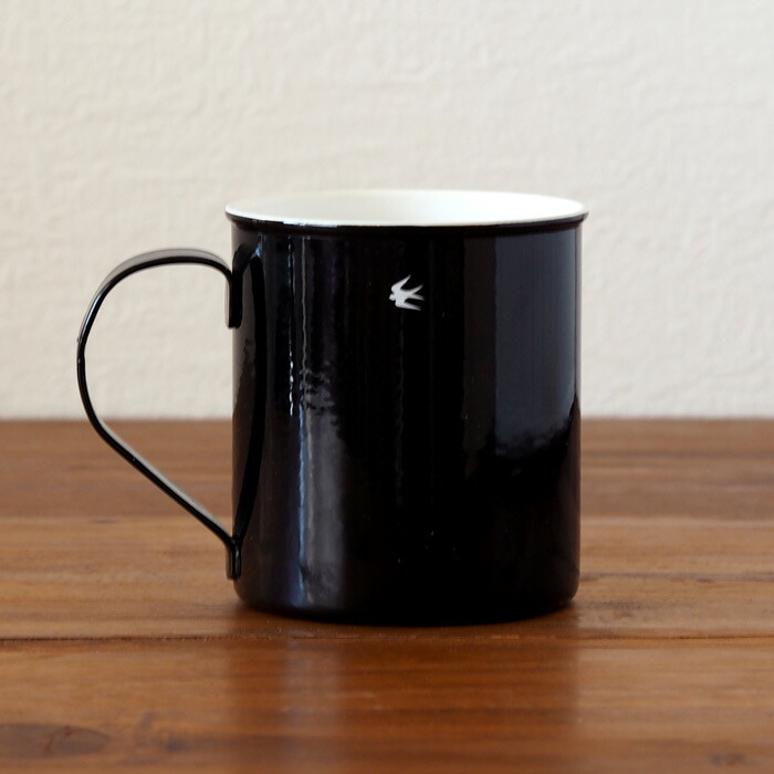 ツバメ　ホーローマグ　L　ブラック　/　GLOCAL STANDARD PRODUCTS