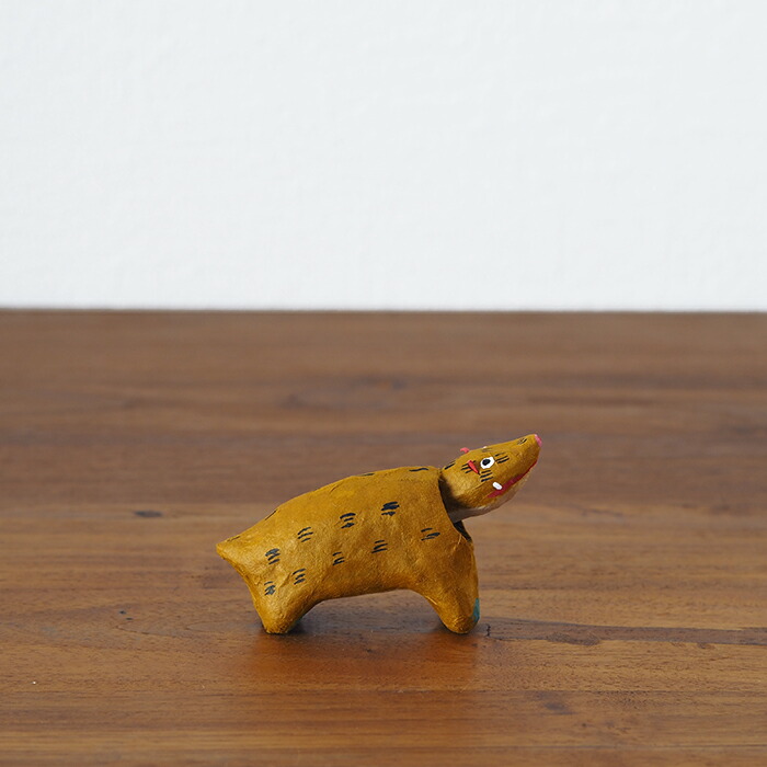 高橋はしめ工房　首振り仙台張子　干支シリーズ　亥（いのしし）