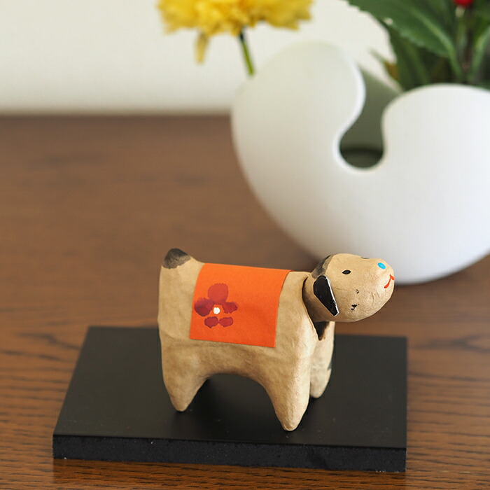 高橋はしめ工房　首振り仙台張子　干支シリーズ　戌（いぬ）