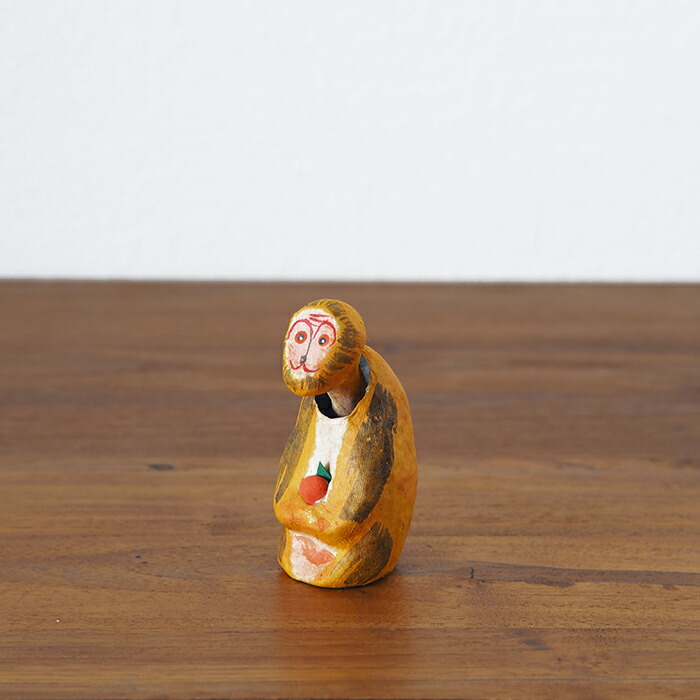 高橋はしめ工房　首振り仙台張子　干支シリーズ　申（さる）