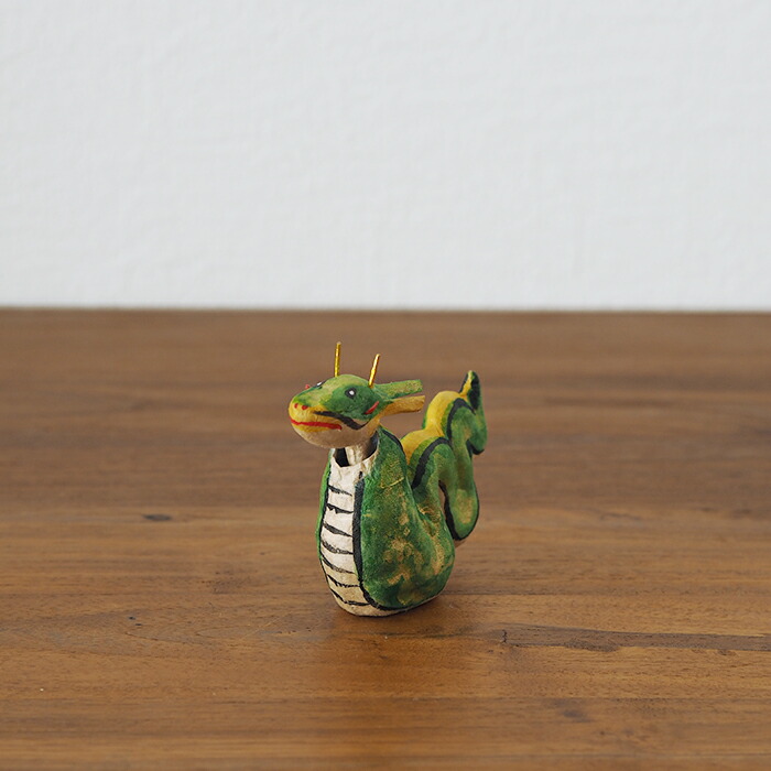 高橋はしめ工房　首振り仙台張子　干支シリーズ　辰（たつ）