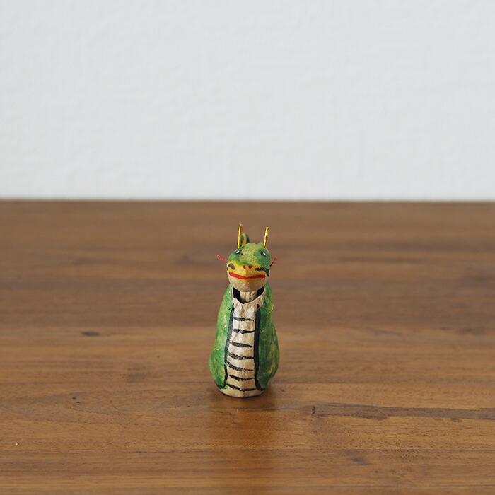 高橋はしめ工房　首振り仙台張子　干支シリーズ　辰（たつ）