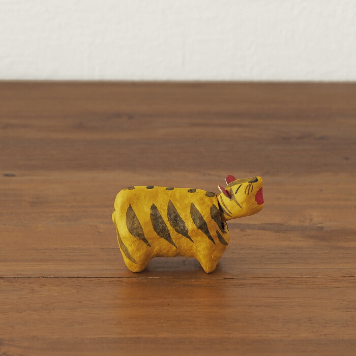 高橋はしめ工房　首振り仙台張子　干支シリーズ　寅（とら）