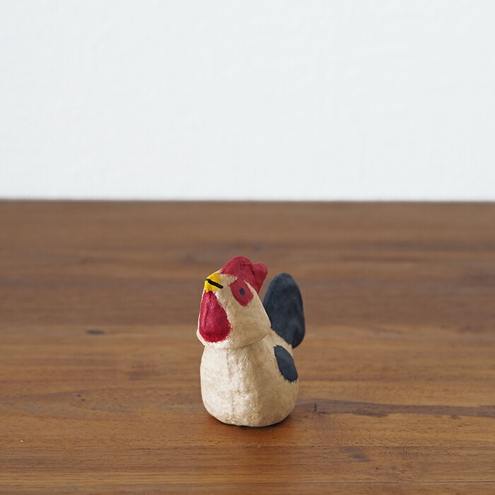 高橋はしめ工房　首振り仙台張子　干支シリーズ　酉（とり）