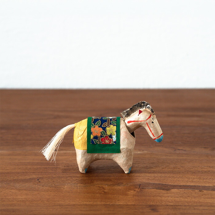 高橋はしめ工房　首振り仙台張子　干支シリーズ　午（うま）