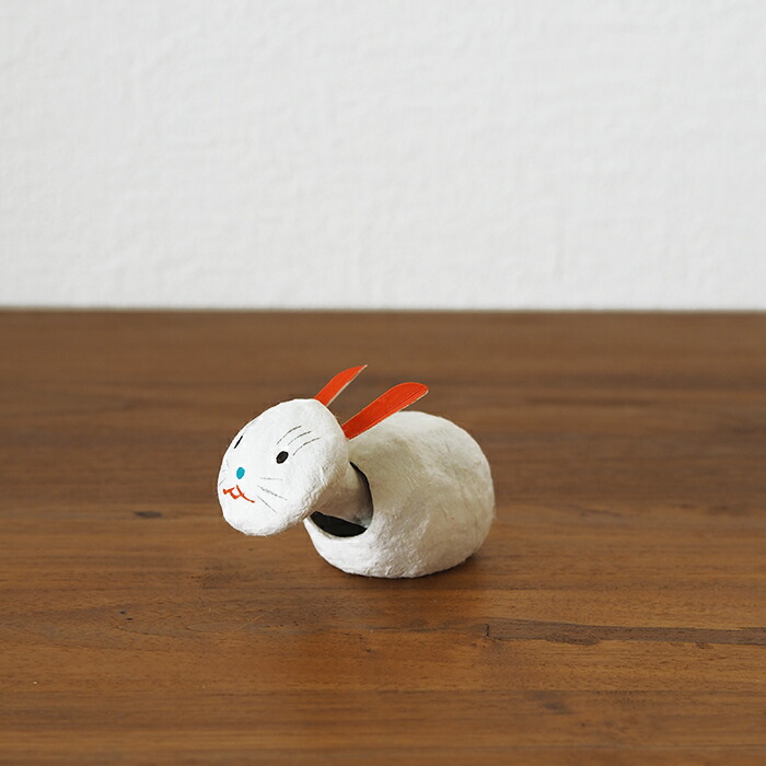 高橋はしめ工房　首振り仙台張子　干支シリーズ　卯（うさぎ）