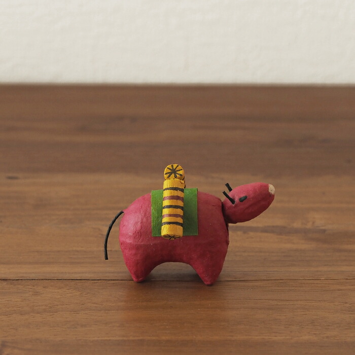 高橋はしめ工房　首振り仙台張子　干支シリーズ　丑（うし）