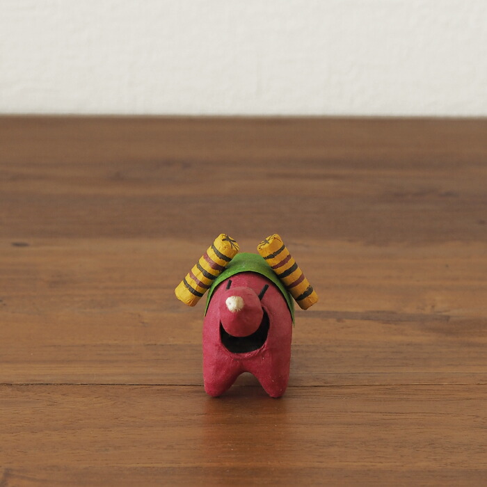 高橋はしめ工房　首振り仙台張子　干支シリーズ　丑（うし）