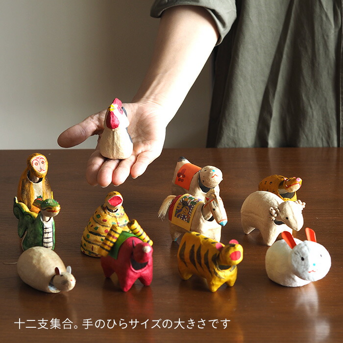 高橋はしめ工房　首振り仙台張子　干支シリーズ　午（うま）