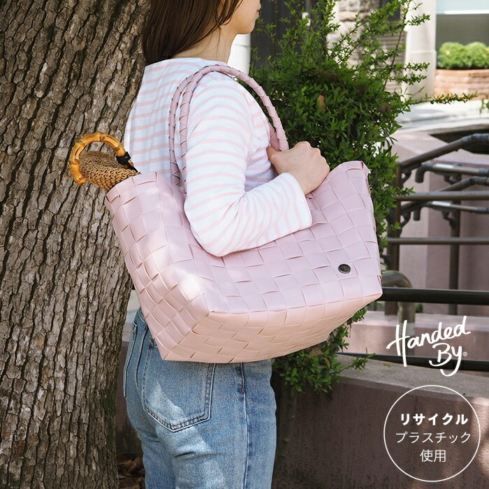 ハンデッドバイ　トートバッグ　PARIS　ペールピンク　/　Handed By