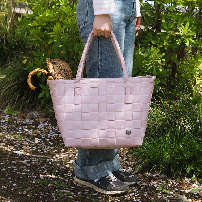 ハンデッドバイ　トートバッグ　PARIS　ペールピンク　/　Handed By