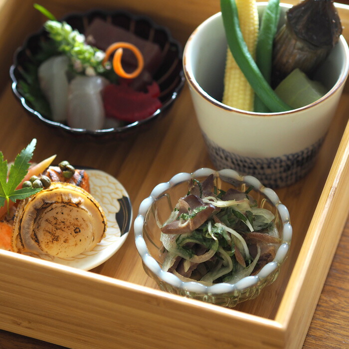 廣田硝子　雪の花　のぞき　古代色