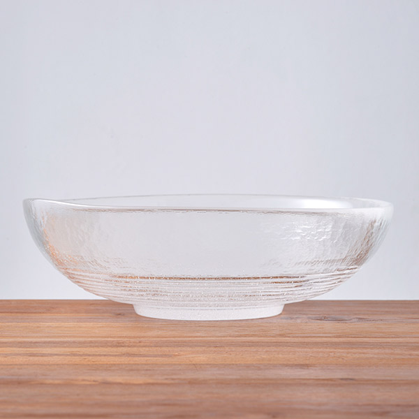 廣田硝子　吹雪　大鉢　フロスト無