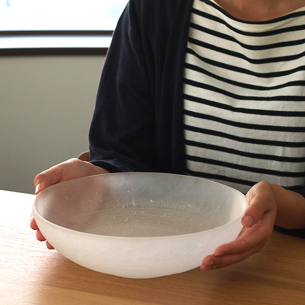 廣田硝子　吹雪　大鉢