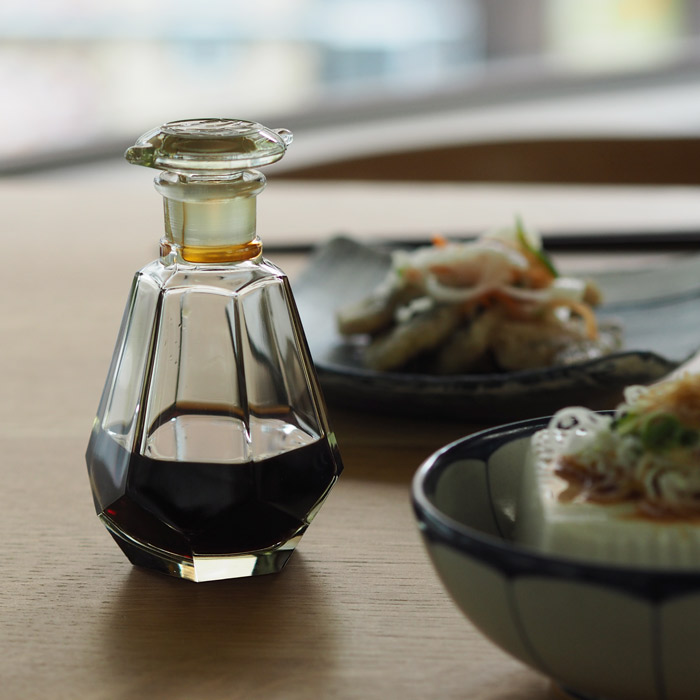 廣田硝子　復刻醤油差し　亀甲　古代色