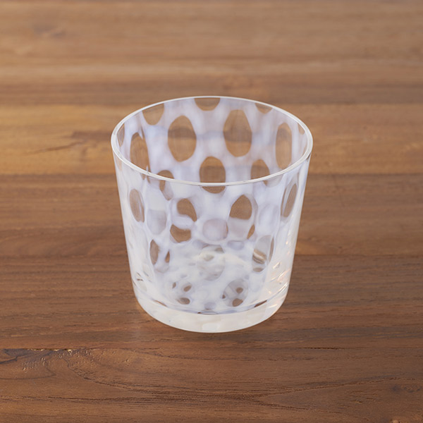 廣田硝子　大正浪漫　そば猪口　水玉