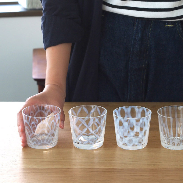 廣田硝子　大正浪漫　そば猪口　十草