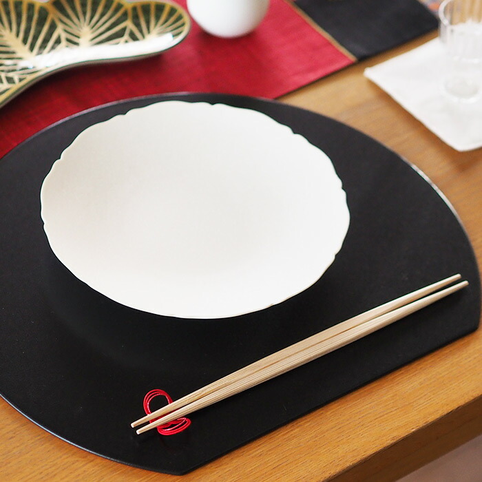 よろしぃおあがり×香紡縁　あわじらんちゅう　水引祝箸　赤