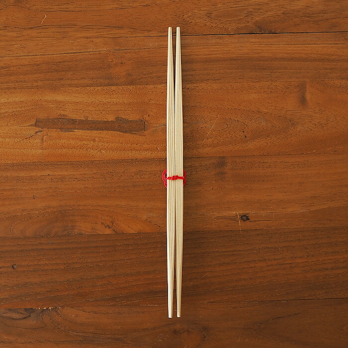 よろしぃおあがり×香紡縁　梅らんちゅう　水引祝箸　赤