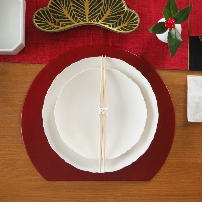 よろしぃおあがり×香紡縁　あわじらんちゅう　水引祝箸　白