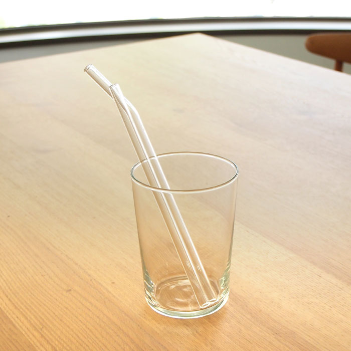 ハルム　ガラスストロー　ストレート＆カーブ　6本セット　/　HALM