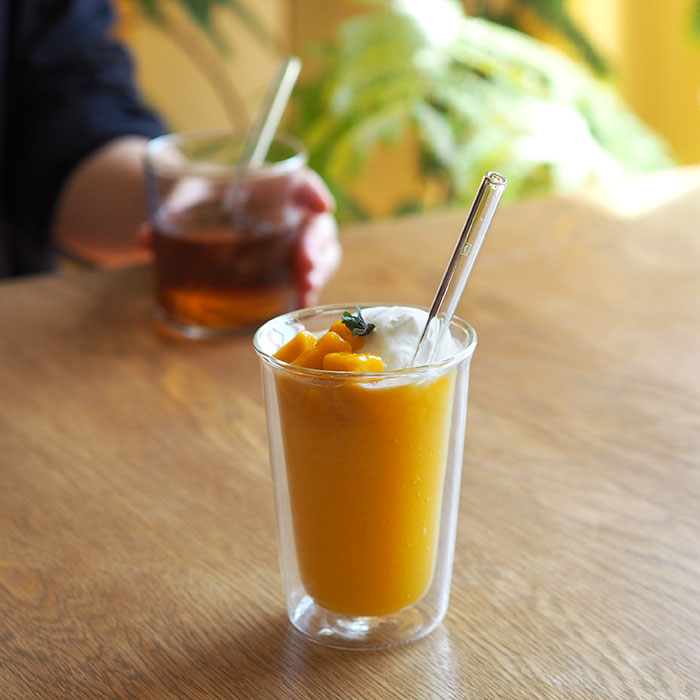 ハルム　ガラスストロー　ストレート＆カーブ　6本セット　/　HALM