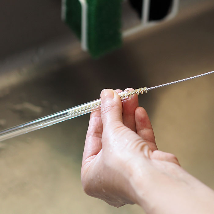 ハルム　ガラスストロー　ストレート　6本セット　/　HALM