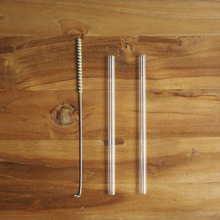 ハルム　ガラスストロー　ストレート　2本セット　20cm 　/　HALM