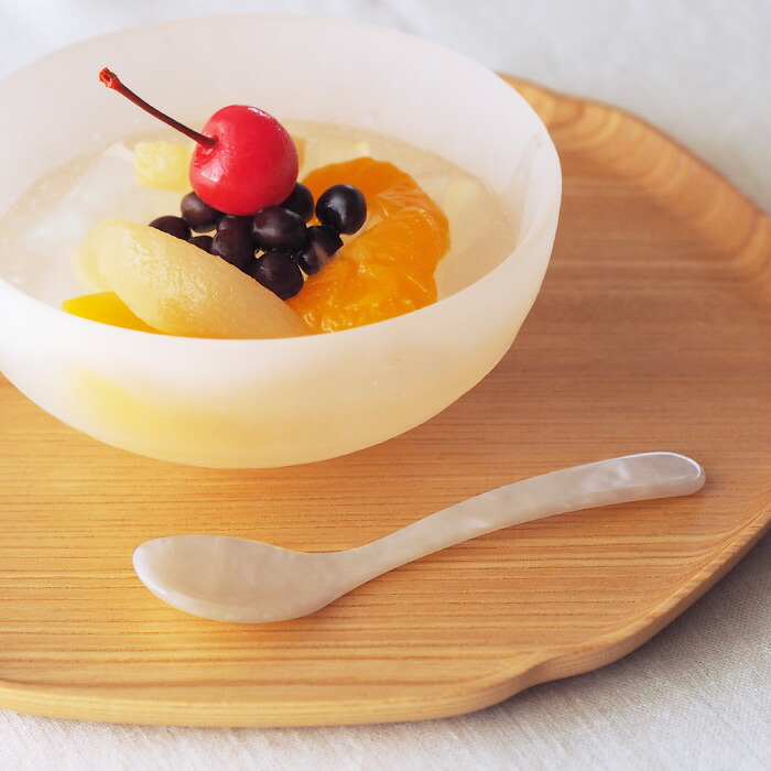 ハイムゾーネ　エッグスプーン　クリーム　/　Heim　Sohne