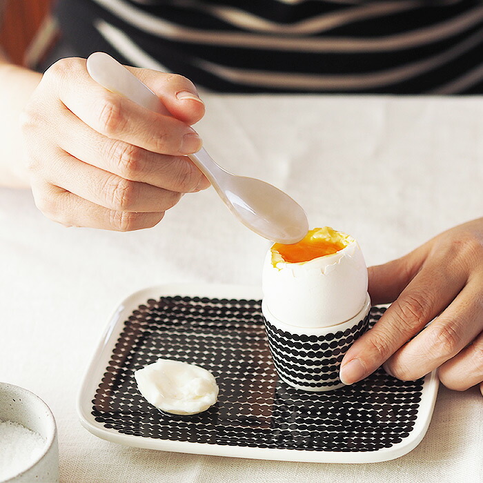 ハイムゾーネ　エッグスプーン　クリーム　/　Heim　Sohne